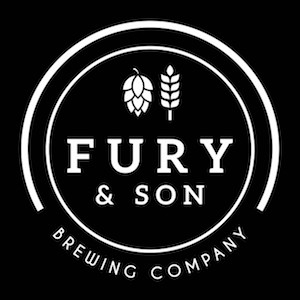 Fury & Son Logo - white